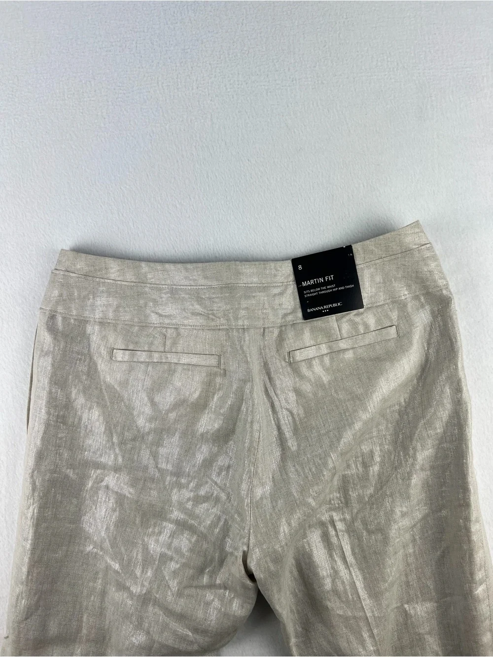 Banana Republic Linen-Blend Trousers - Light Taupe
